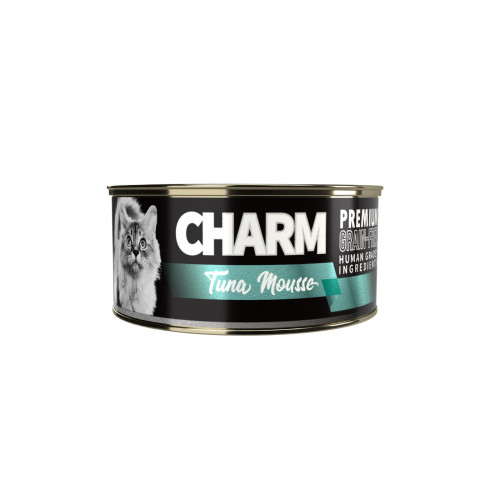 Charm 80g (C-07) Tuna Mousse 野性魅力 特級無穀貓罐 柔滑吞拿魚慕絲 80克 (EXP: 09/02月/2027)